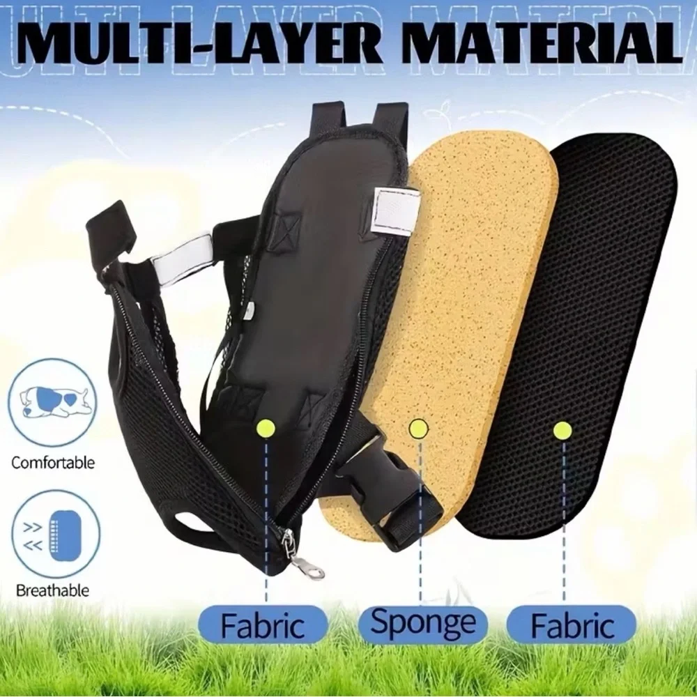 Portable Pet Backpack, Comfortable And Breathable Fabric Pet Backpack, NWT